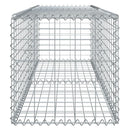 vidaXL horganyzott vas gabion kosár fedéllel 200 x 50 x 50 cm