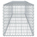 vidaXL horganyzott vas gabion kosár fedéllel 300 x 50 x 50 cm