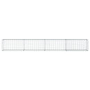 vidaXL horganyzott vas gabion kosár fedéllel 400 x 50 x 50 cm