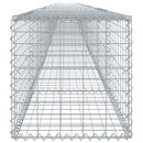 vidaXL horganyzott vas gabion kosár fedéllel 1000 x 50 x 50 cm