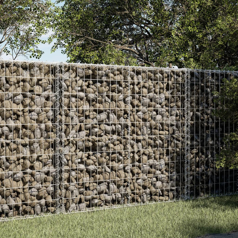 vidaXL horganyzott vas gabion kosár fedéllel 100 x 50 x 100 cm