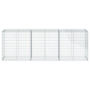 vidaXL horganyzott vas gabion kosár fedéllel 300 x 50 x 100 cm