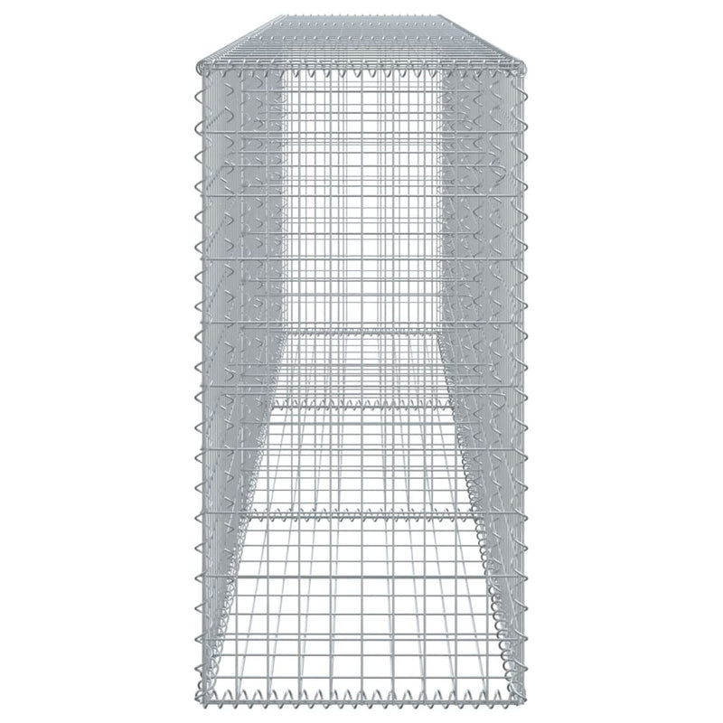 vidaXL horganyzott vas gabion kosár fedéllel 300 x 50 x 100 cm