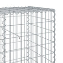 vidaXL horganyzott vas gabion kosár fedéllel 400 x 50 x 100 cm