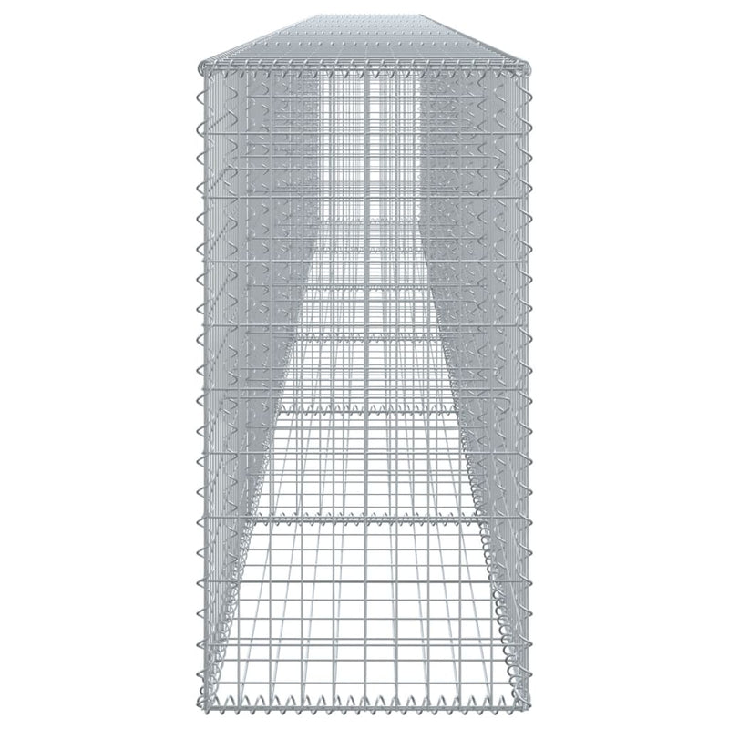 vidaXL horganyzott vas gabion kosár fedéllel 600 x 50 x 100 cm