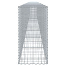 vidaXL horganyzott vas gabion kosár fedéllel 1000 x 50 x 100 cm