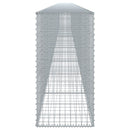 vidaXL horganyzott vas gabion kosár fedéllel 1100 x 50 x 100 cm