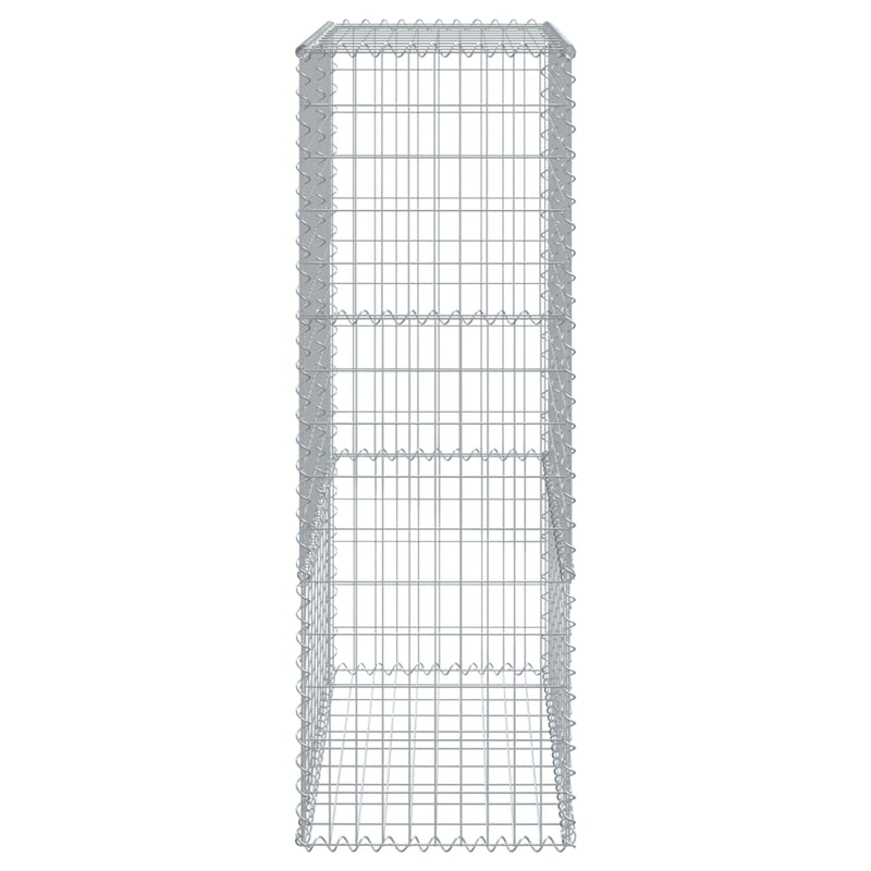 vidaXL horganyzott vas gabion kosár fedéllel 100 x 50 x 150 cm