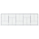 vidaXL horganyzott vas gabion kosár fedéllel 500 x 50 x 150 cm