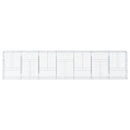 vidaXL horganyzott vas gabion kosár fedéllel 700 x 50 x 150 cm