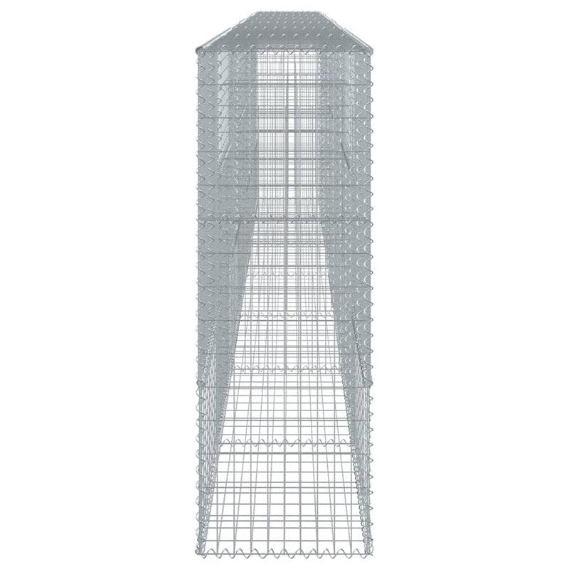 vidaXL horganyzott vas gabion kosár fedéllel 700 x 50 x 150 cm