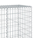 vidaXL horganyzott vas gabion kosár fedéllel 100 x 50 x 200 cm