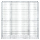vidaXL horganyzott vas gabion kosár fedéllel 200 x 50 x 200 cm