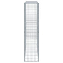 vidaXL horganyzott vas gabion kosár fedéllel 200 x 50 x 200 cm