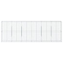vidaXL horganyzott vas gabion kosár fedéllel 600 x 50 x 200 cm