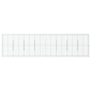 vidaXL horganyzott vas gabion kosár fedéllel 800 x 50 x 200 cm