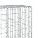 vidaXL horganyzott vas gabion kosár fedéllel 800 x 50 x 200 cm