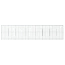 vidaXL horganyzott vas gabion kosár fedéllel 900 x 50 x 200 cm