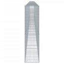 vidaXL horganyzott vas gabion kosár fedéllel 1200 x 50 x 200 cm