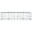 vidaXL horganyzott vas gabion kosár fedéllel 200 x 100 x 50 cm