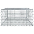 vidaXL horganyzott vas gabion kosár fedéllel 200 x 100 x 50 cm