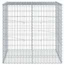 vidaXL horganyzott vas gabion kosár fedéllel 100 x 100 x 100 cm
