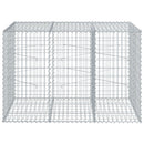 vidaXL horganyzott vas gabion kosár fedéllel 150 x 100 x 100 cm