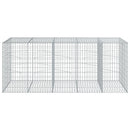 vidaXL horganyzott vas gabion kosár fedéllel 250 x 100 x 100 cm