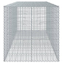vidaXL horganyzott vas gabion kosár fedéllel 350 x 100 x 100 cm