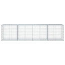 vidaXL horganyzott vas gabion kosár fedéllel 400 x 100 x 100 cm