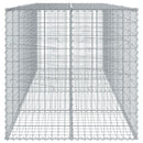 vidaXL horganyzott vas gabion kosár fedéllel 400 x 100 x 100 cm