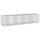 vidaXL horganyzott vas gabion kosár fedéllel 450 x 100 x 100 cm