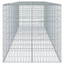 vidaXL horganyzott vas gabion kosár fedéllel 500 x 100 x 100 cm