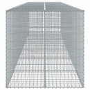 vidaXL horganyzott vas gabion kosár fedéllel 600 x 100 x 100 cm