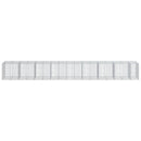 vidaXL horganyzott vas gabion kosár fedéllel 850 x 100 x 100 cm