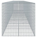 vidaXL horganyzott vas gabion kosár fedéllel 900 x 100 x 100 cm