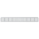 vidaXL horganyzott vas gabion kosár fedéllel 1000 x 100 x 100 cm