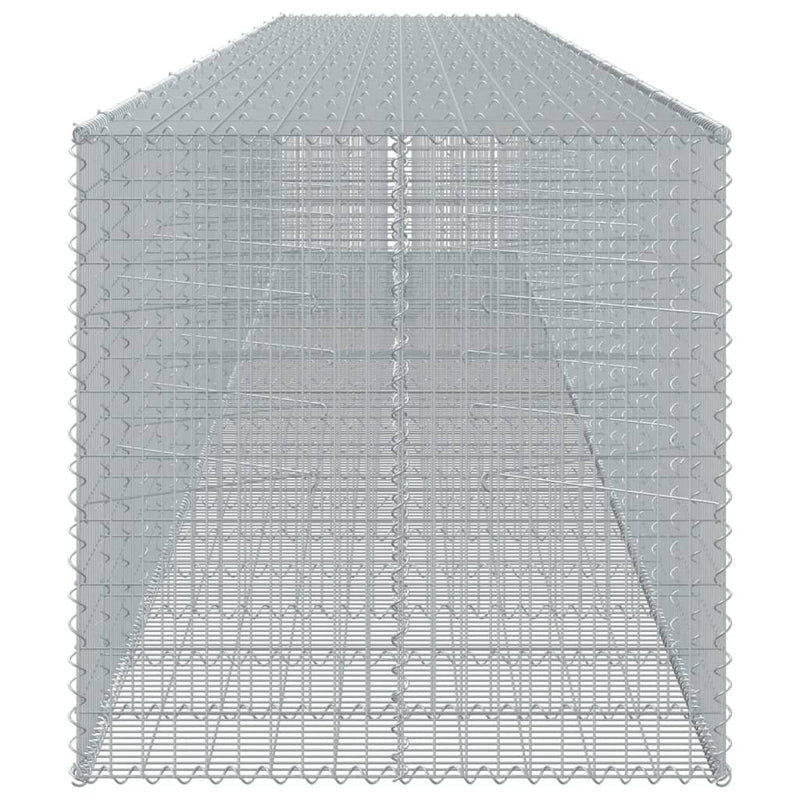 vidaXL horganyzott vas gabion kosár fedéllel 1050 x 100 x 100 cm