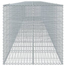 vidaXL horganyzott vas gabion kosár fedéllel 1100 x 100 x 100 cm