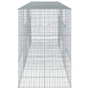 vidaXL horganyzott vas gabion kosár fedéllel 400 x 100 x 150 cm