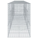 vidaXL horganyzott vas gabion kosár fedéllel 600 x 100 x 150 cm