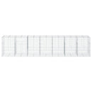 vidaXL horganyzott vas gabion kosár fedéllel 700 x 100 x 150 cm