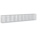 vidaXL horganyzott vas gabion kosár fedéllel 900 x 100 x 150 cm