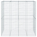 vidaXL horganyzott vas gabion kosár fedéllel 200 x 100 x 200 cm