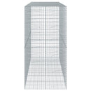 vidaXL horganyzott vas gabion kosár fedéllel 300 x 100 x 200 cm