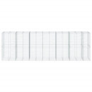 vidaXL horganyzott vas gabion kosár fedéllel 650 x 100 x 200 cm