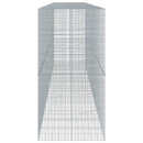 vidaXL horganyzott vas gabion kosár fedéllel 650 x 100 x 200 cm