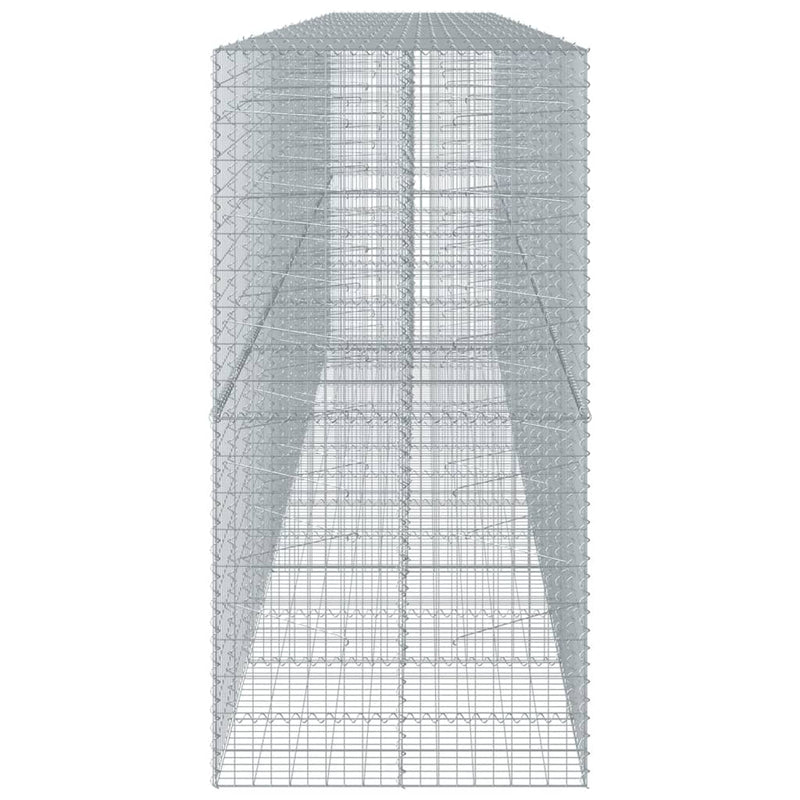 vidaXL horganyzott vas gabion kosár fedéllel 700 x 100 x 200 cm