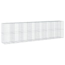 vidaXL horganyzott vas gabion kosár fedéllel 750 x 100 x 200 cm