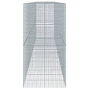 vidaXL horganyzott vas gabion kosár fedéllel 800 x 100 x 200 cm